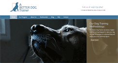 Desktop Screenshot of abetterdogtrainer.com