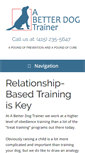 Mobile Screenshot of abetterdogtrainer.com